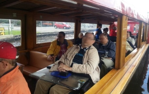 canalride boat also accessible to electric wheelchair giethoorn